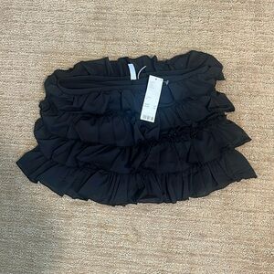 Out From Under Cammy Ruffle Micro Skort S Black